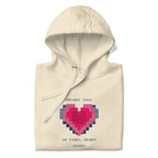 Felpa ARCADE SOUL, IN PIXEL HEART Bone