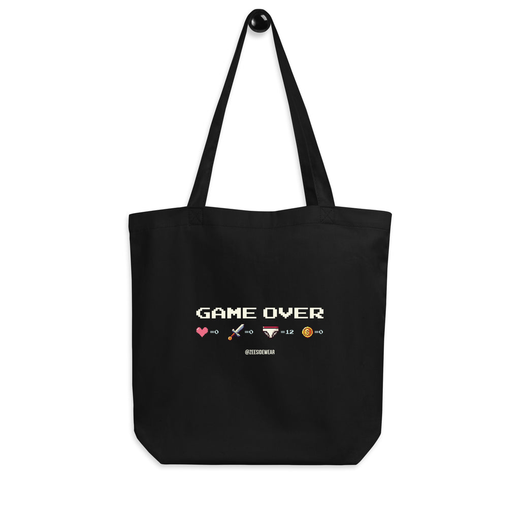 Shopping Bag GAME OVER | Arcade shopping Nero