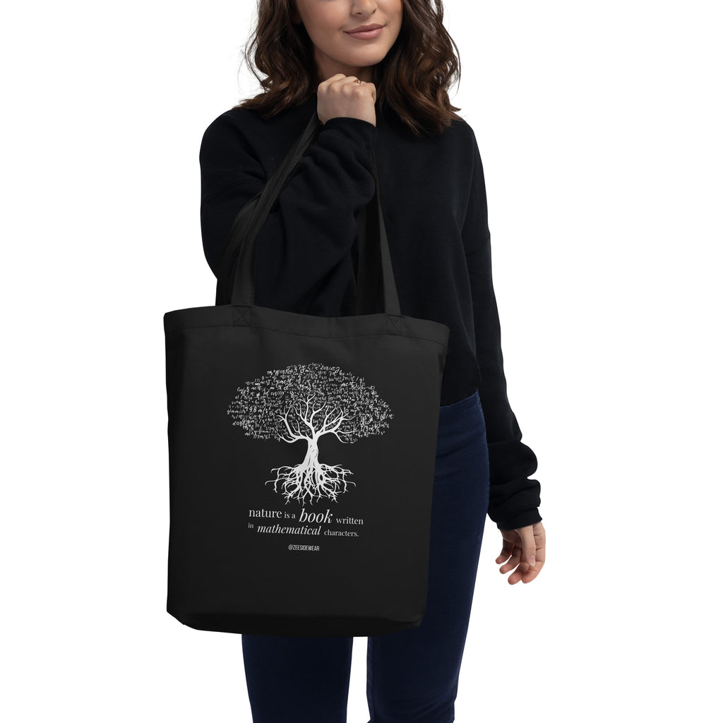 Shopping Bag NATURE IS A BOOK WRITTEN IN MATHEMATICAL CHARACTERS
