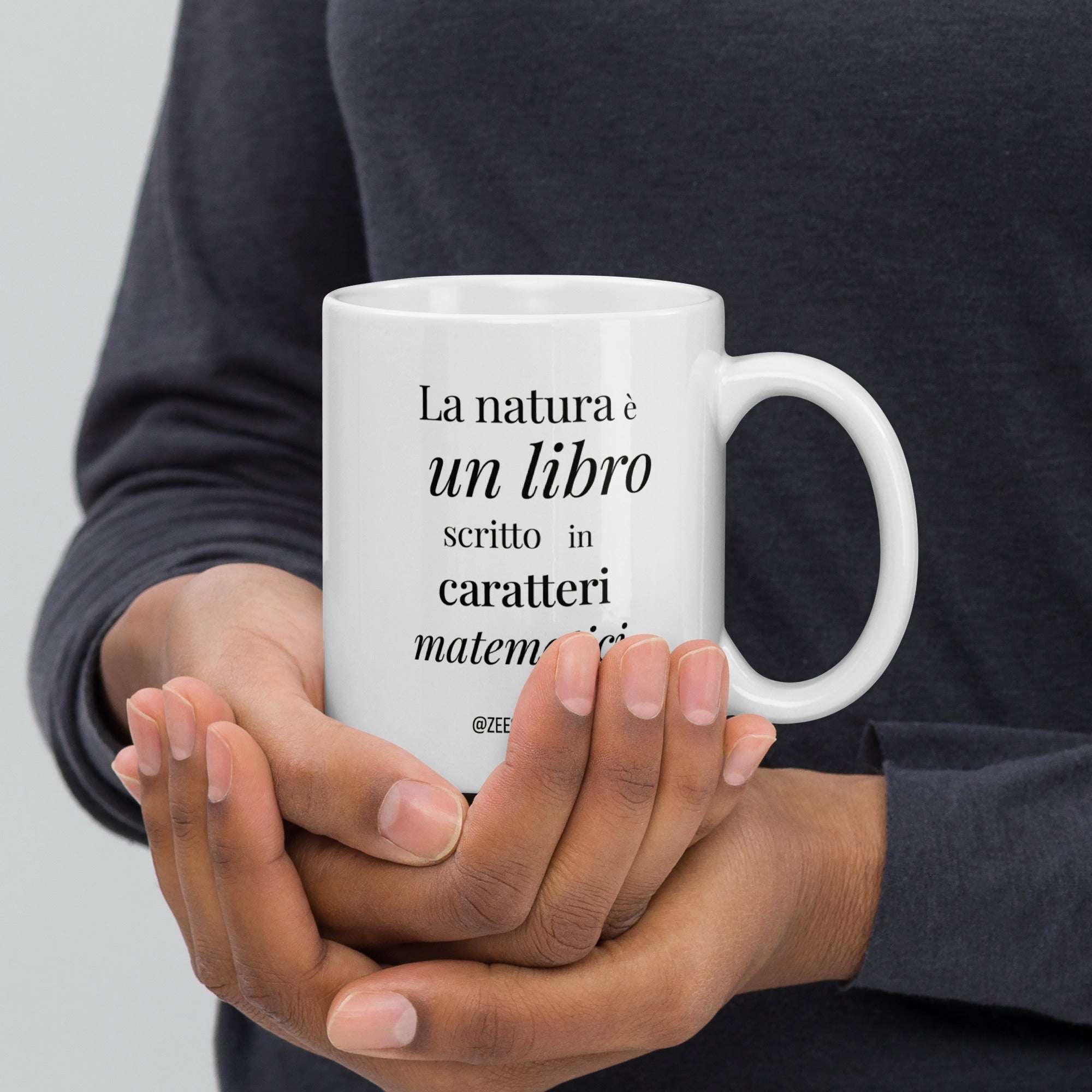 Tazza LA NATURA È UN LIBRO SCRITTO IN CARATTERI MATEMATICI
