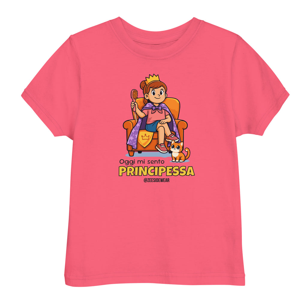 T-shirt OGGI MI SENTO PRINCIPESSA Hot pink