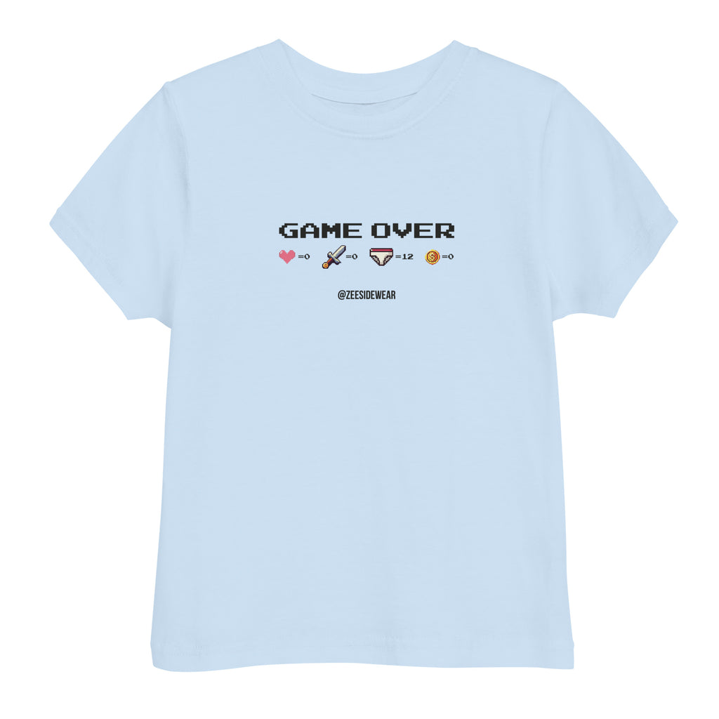 T-shirt GAME OVER | Apprendista Gamer Blu chiaro