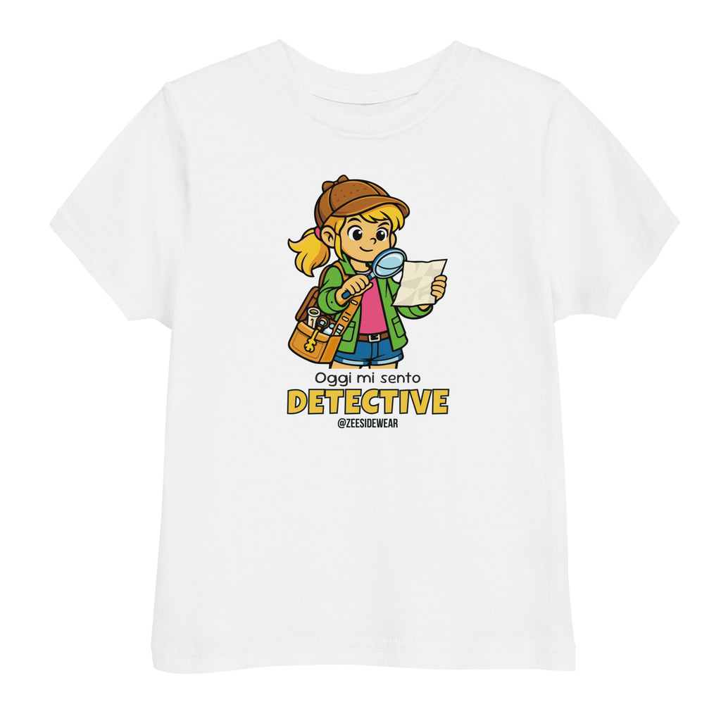 T-shirt detective bambina