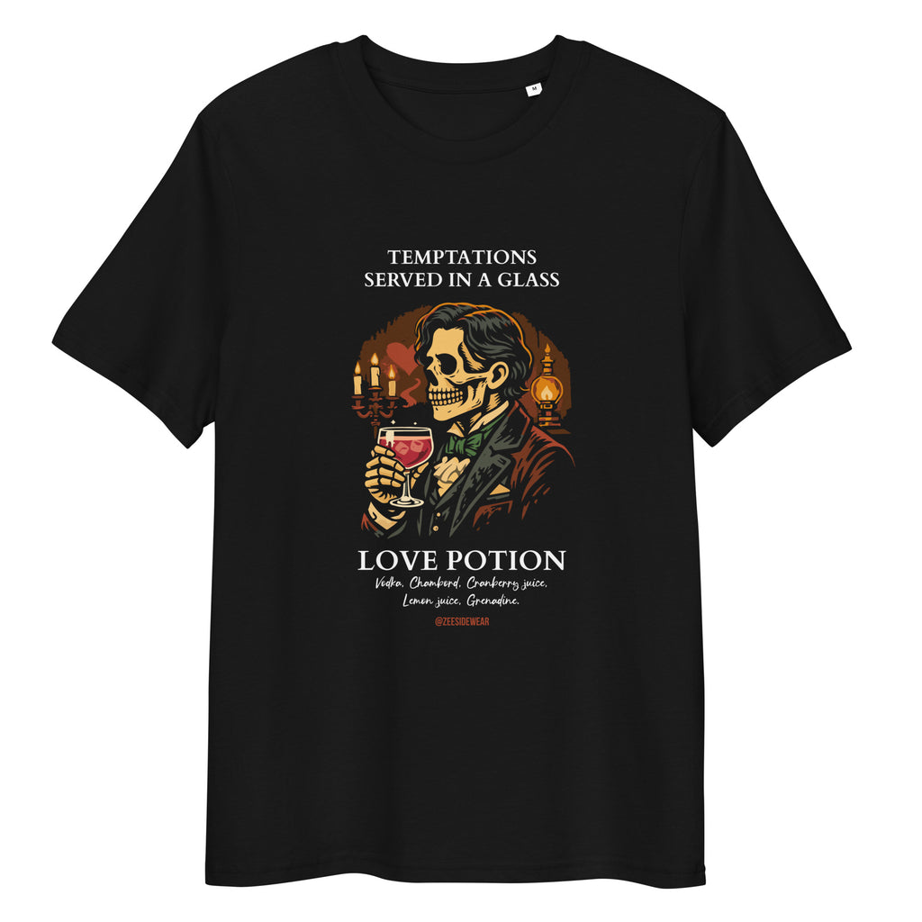 T-shirt OSCAR WILDE & LOVE POTION Nero