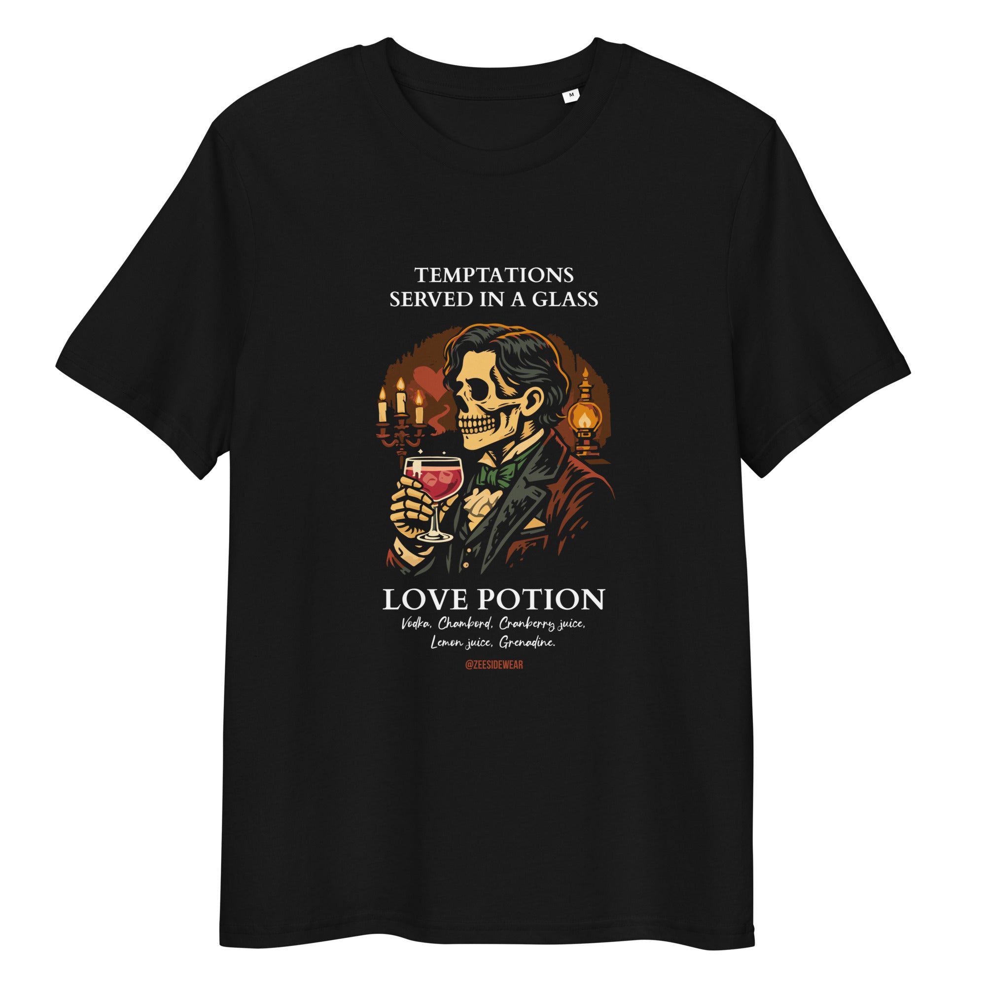 T-shirt OSCAR WILDE & LOVE POTION Nero