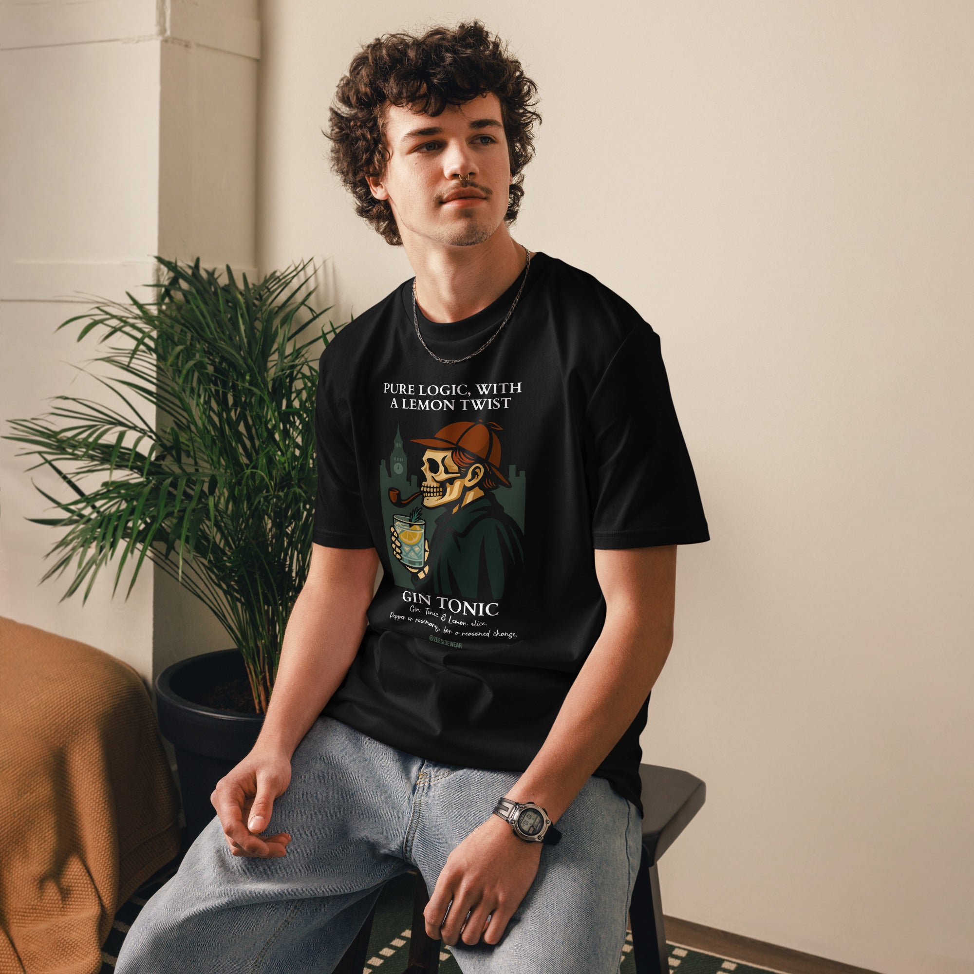 T-shirt SHERLOCK HOLMES & GIN TONIC