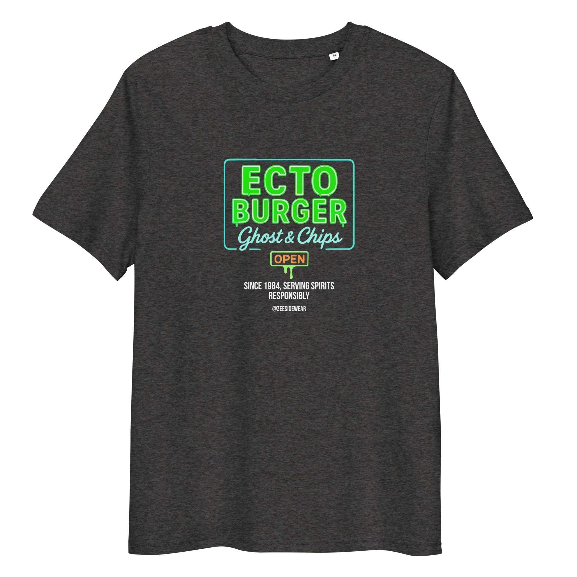 T-shirt ECTO BURGER Ghost&Chips Dark heather grey