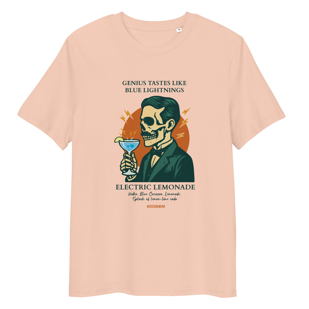T-shirt Unisex TESLA & ELECTRIC LEMONADE Fraiche Peche