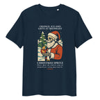 T-shirt ORANGE, ICE AND GIFTS AT MIDNIGHT French Navy