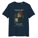 T-shirt SHERLOCK HOLMES & GIN TONIC French Navy