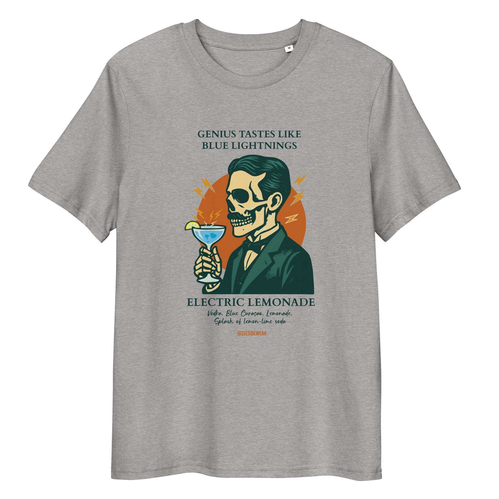 T-shirt Unisex TESLA & ELECTRIC LEMONADE Heather Grey