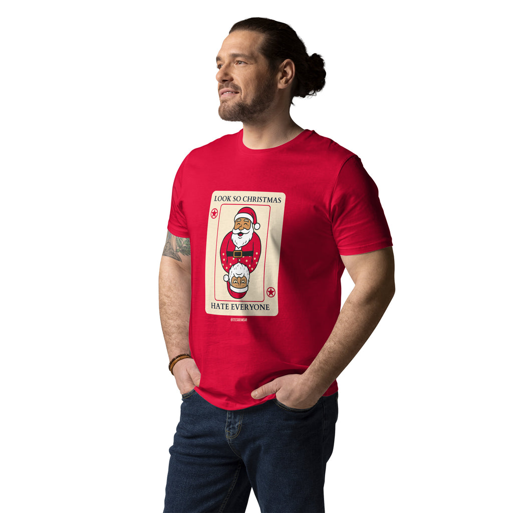 Funny Christmas T-shirt, Santa Claus and the two faces of Christmas
