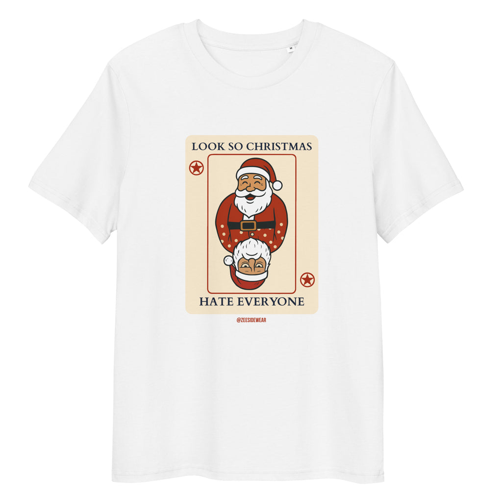 Funny Christmas T-shirt, Santa Claus and the two faces of Christmas