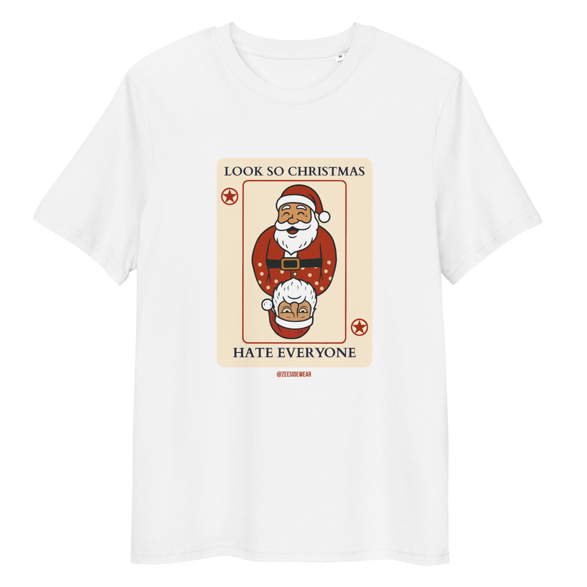 Funny Christmas T-shirt, Santa Claus and the two faces of Christmas
