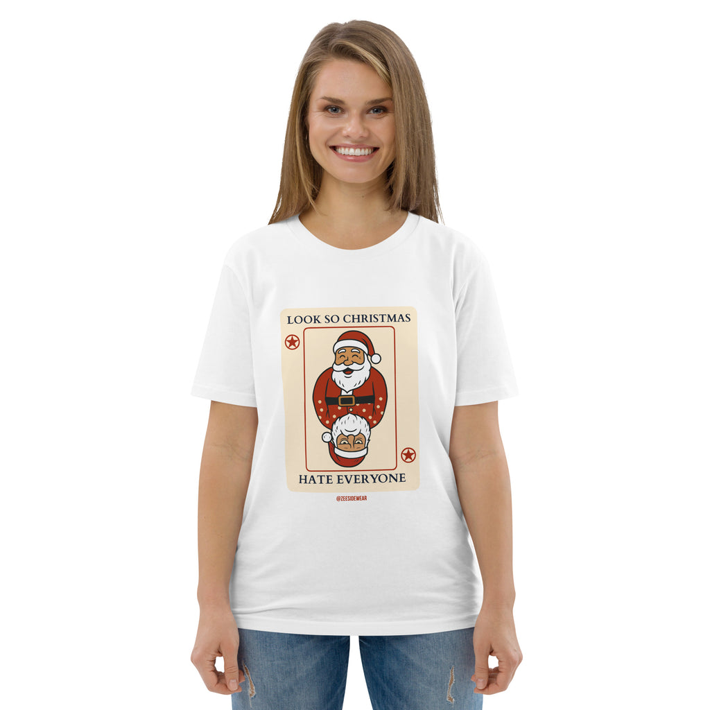 Funny Christmas T-shirt, Santa Claus and the two faces of Christmas