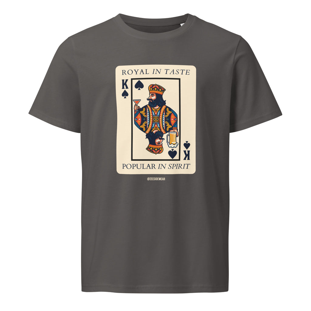 T-shirt ROYAL IN TASTE, POPULAR IN SPIRIT anthracite