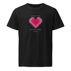 T-SHIRT ARCADE SOUL, IN PIXEL HEART Nero