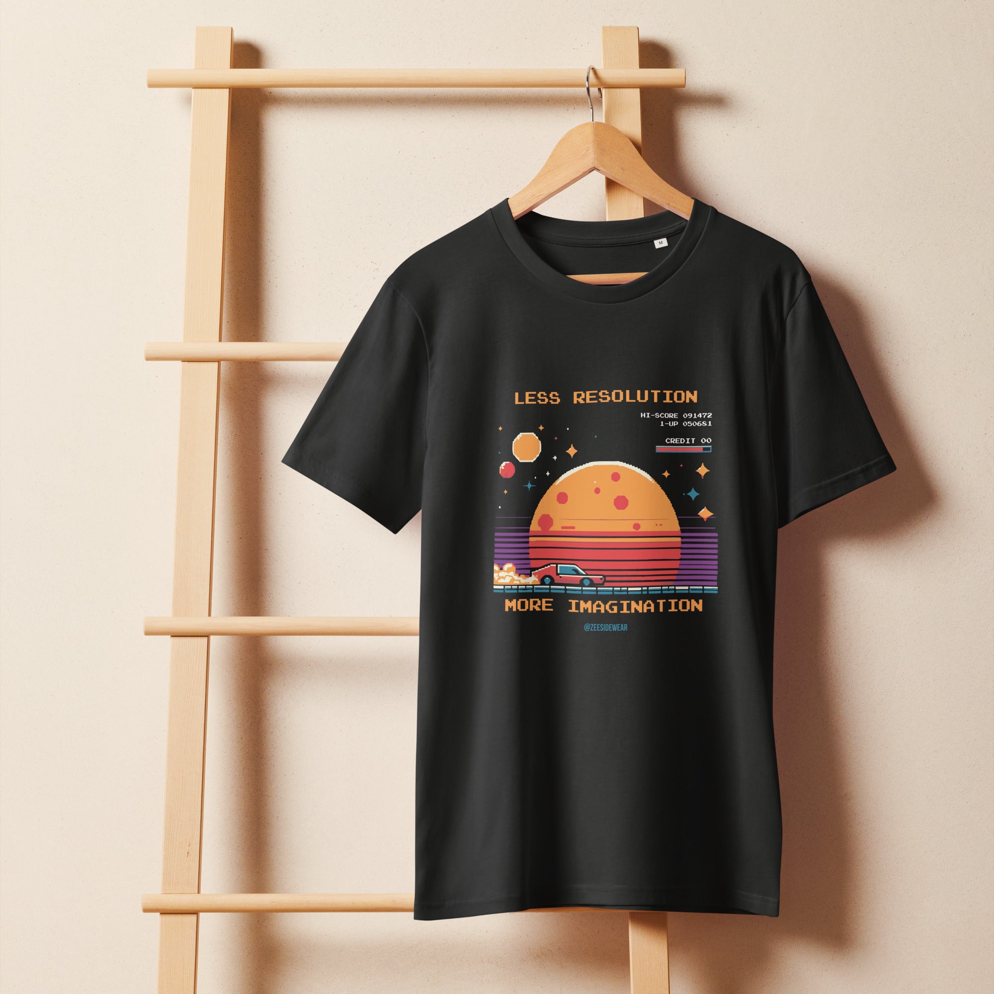 T-shirt LESS RESOLUTION, MORE IMAGINATION