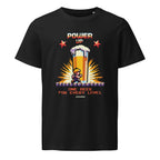T-shirt POWER UP, ONE BEER FOR EVERY LEVEL Nero
