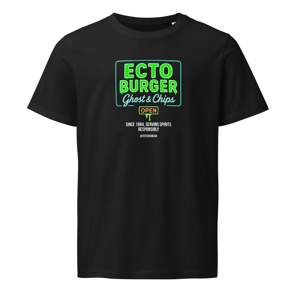 T-shirt ECTO BURGER Ghost&Chips Nero