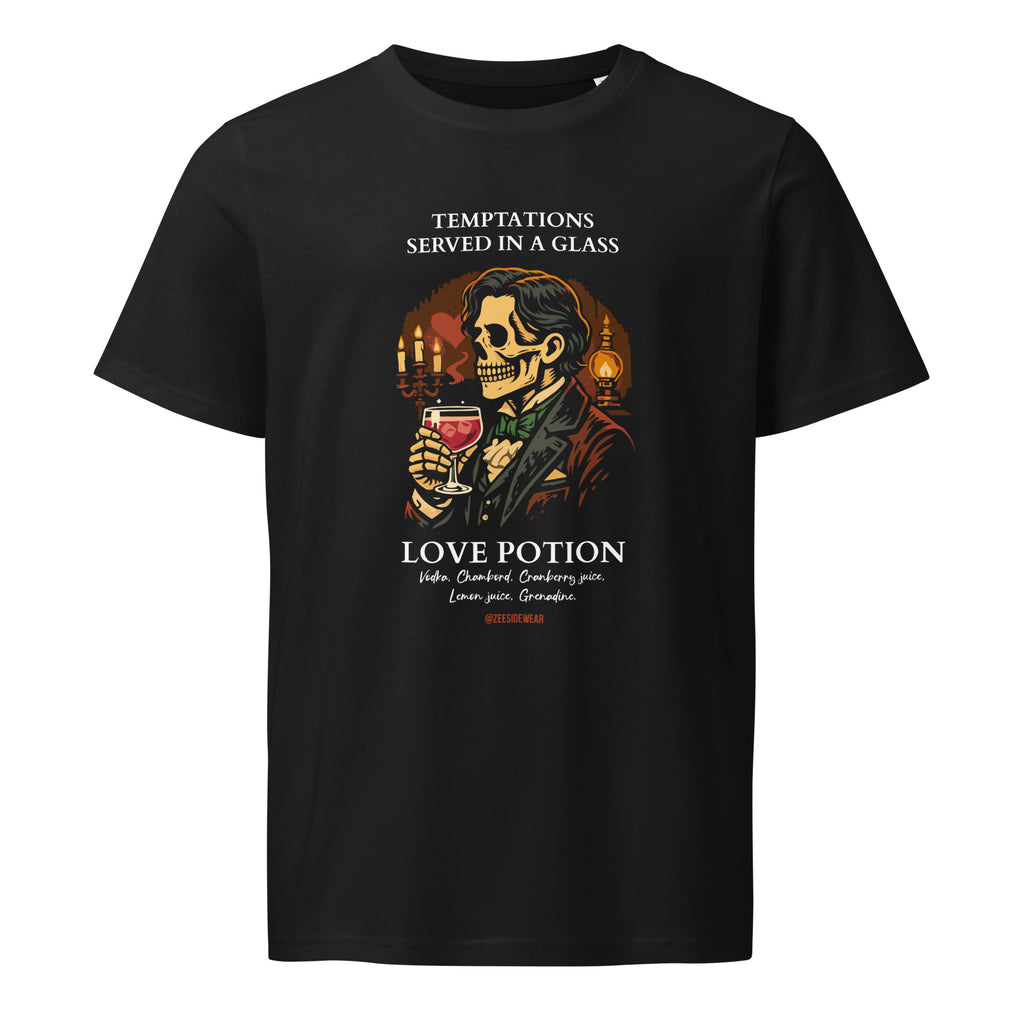 T-shirt OSCAR WILDE & LOVE POTION Nero