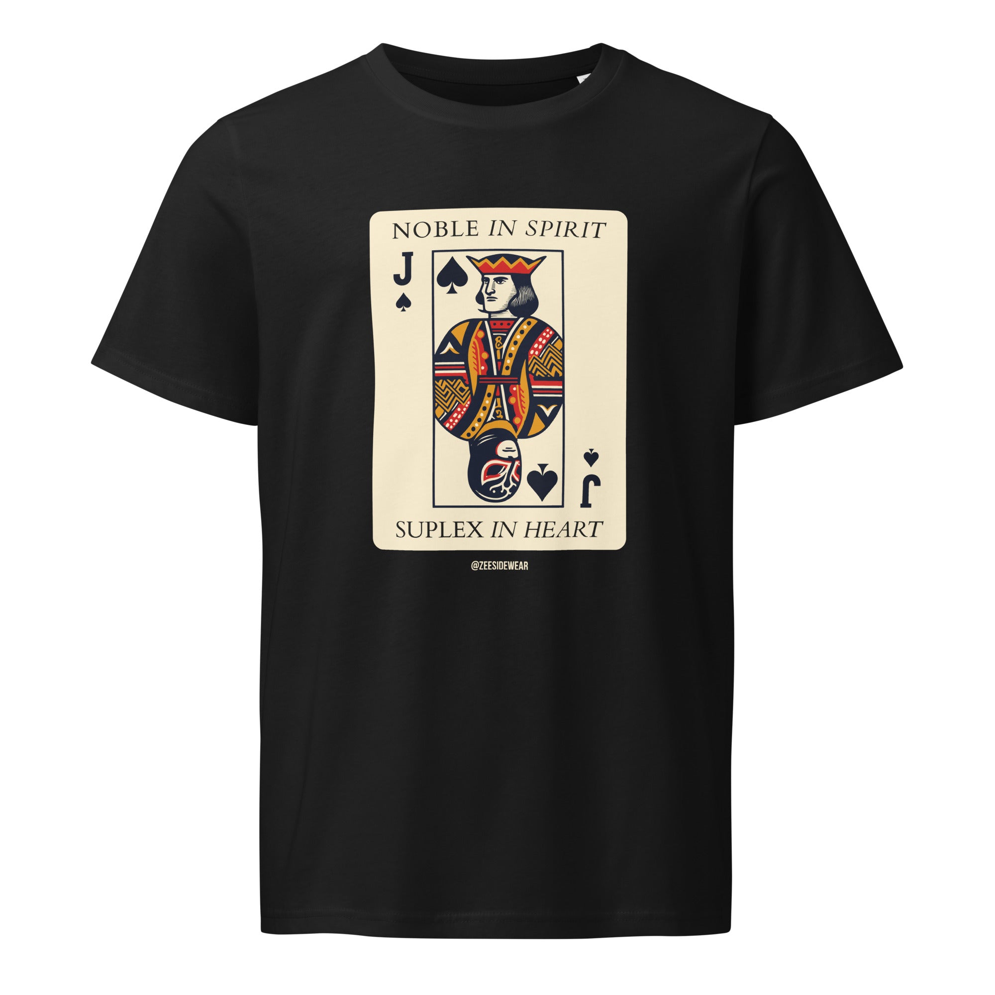 T-shirt NOBLE IN SPIRIT, SUPLEX IN HEART Nero