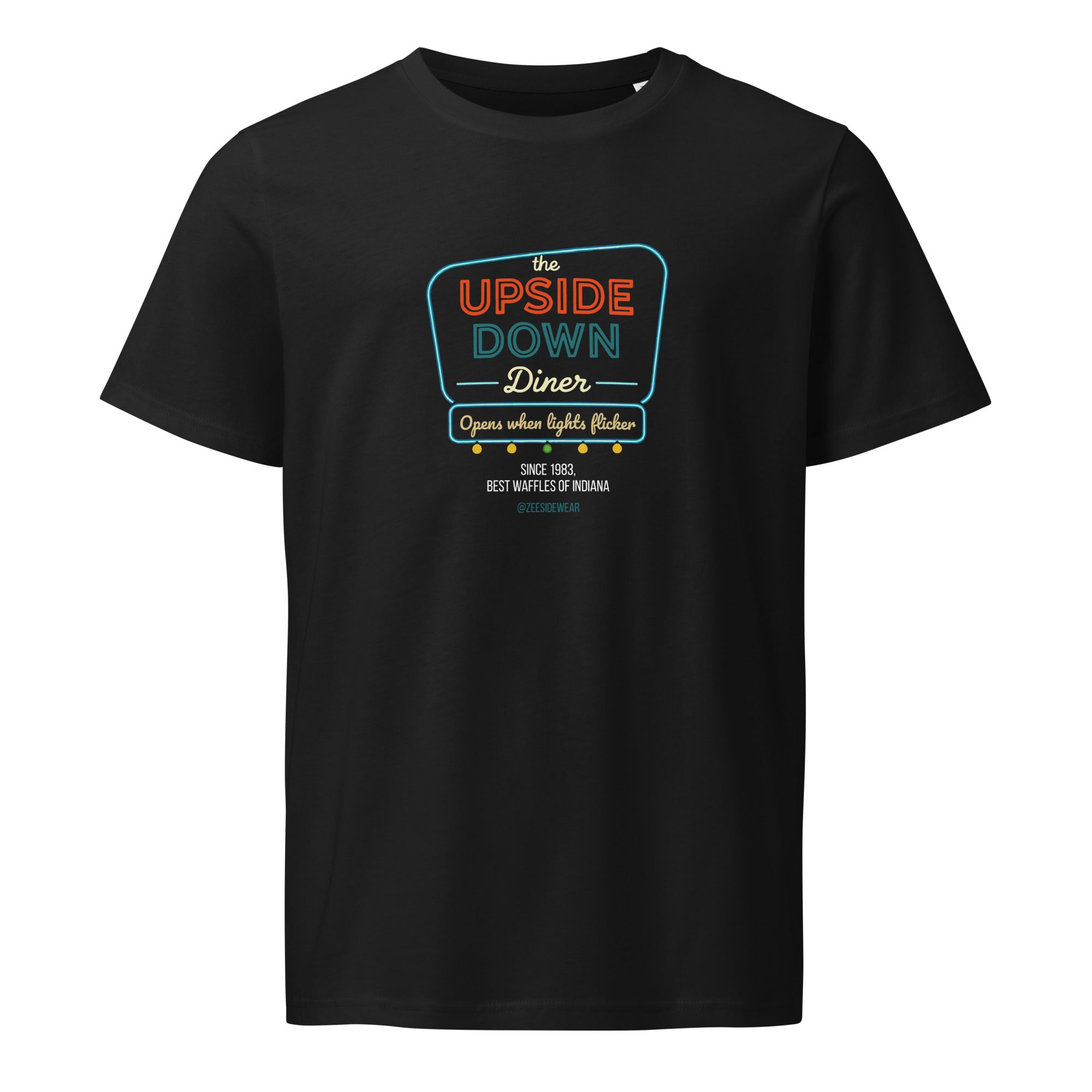 T-shirt The UPSIDE DOWN Diner Nero