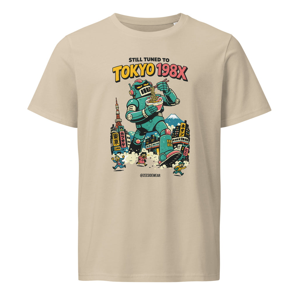 T-shirt STILL TUNED TO TOKYO 198X Desert Dust