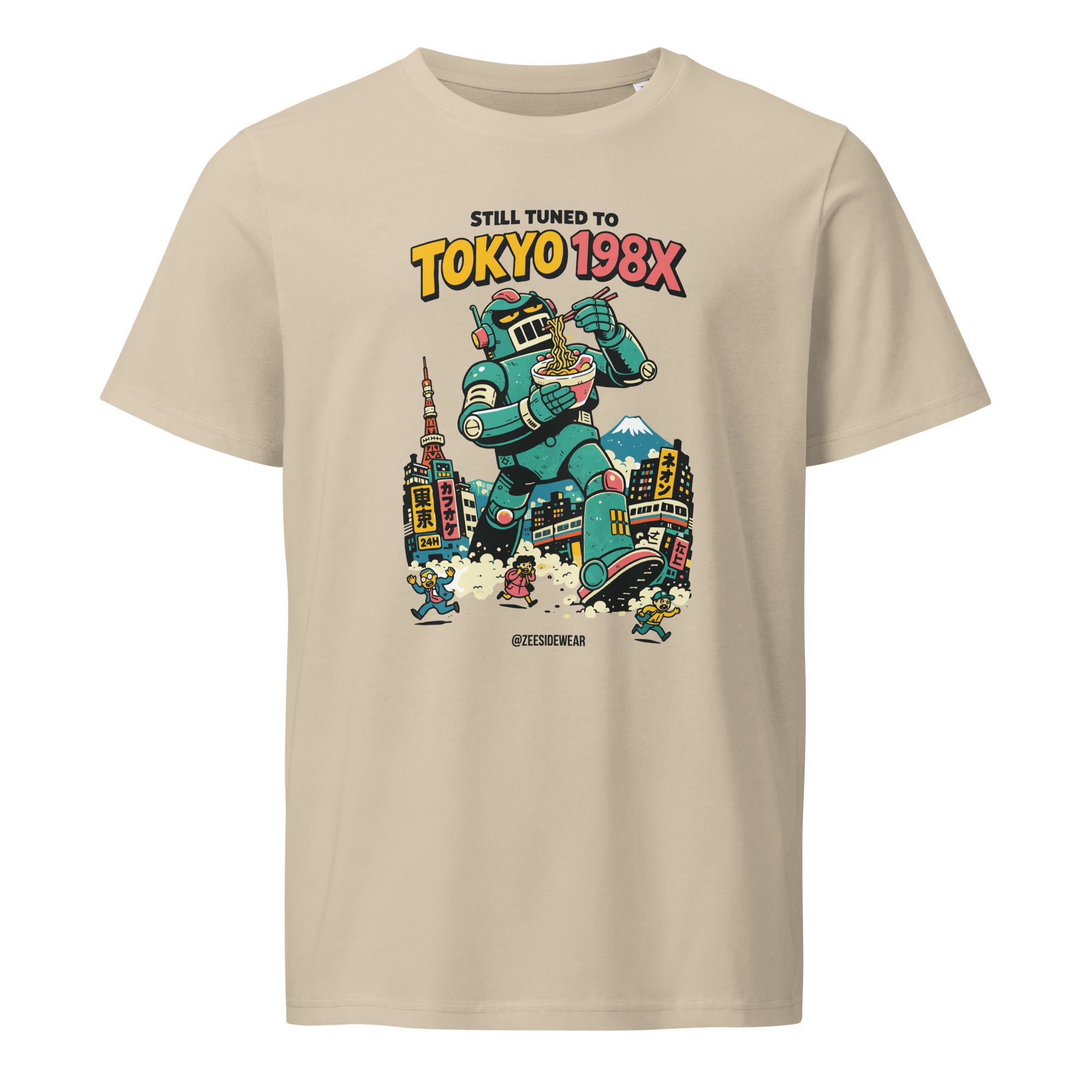 T-shirt STILL TUNED TO TOKYO 198X Desert Dust
