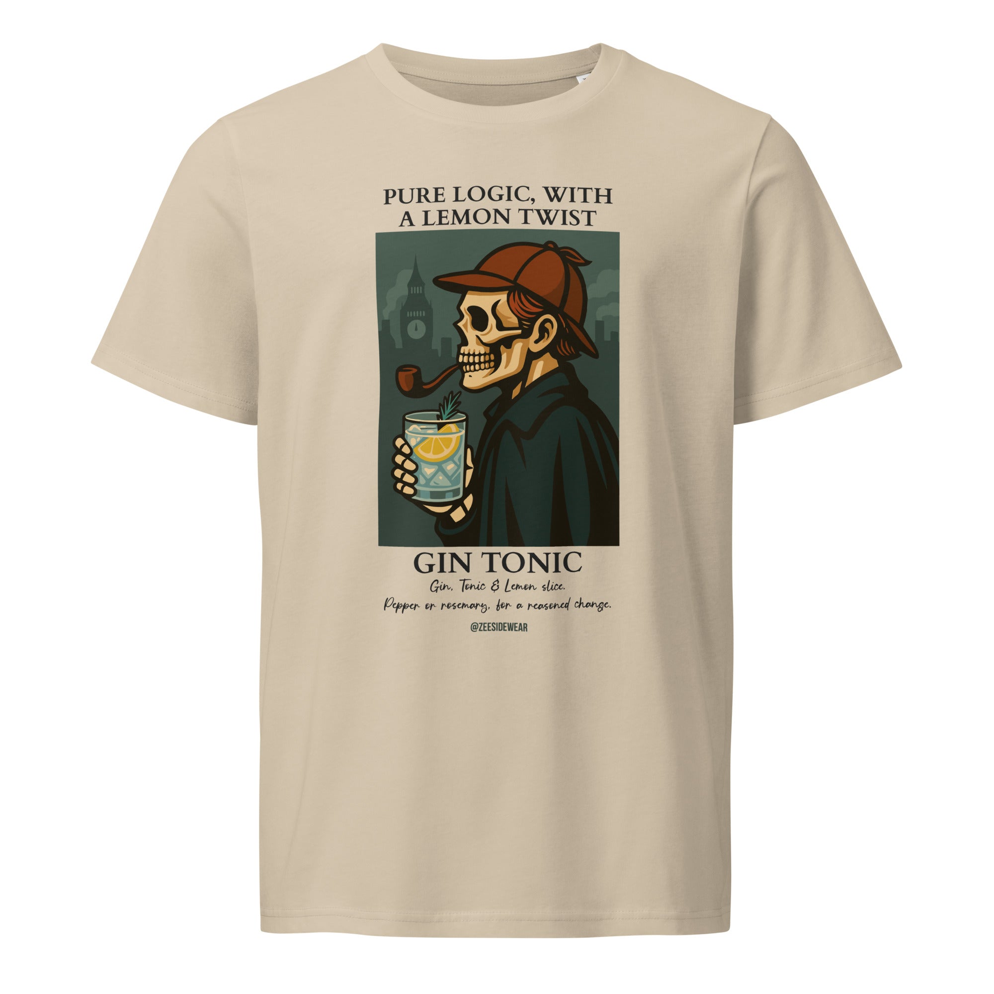 T-shirt SHERLOCK HOLMES & GIN TONIC Desert Dust
