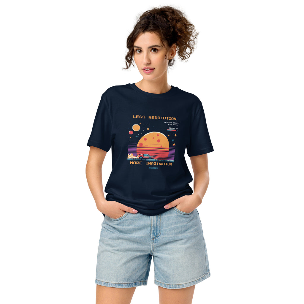 T-shirt LESS RESOLUTION, MORE IMAGINATION