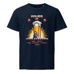 T-shirt POWER UP, ONE BEER FOR EVERY LEVEL French Navy
