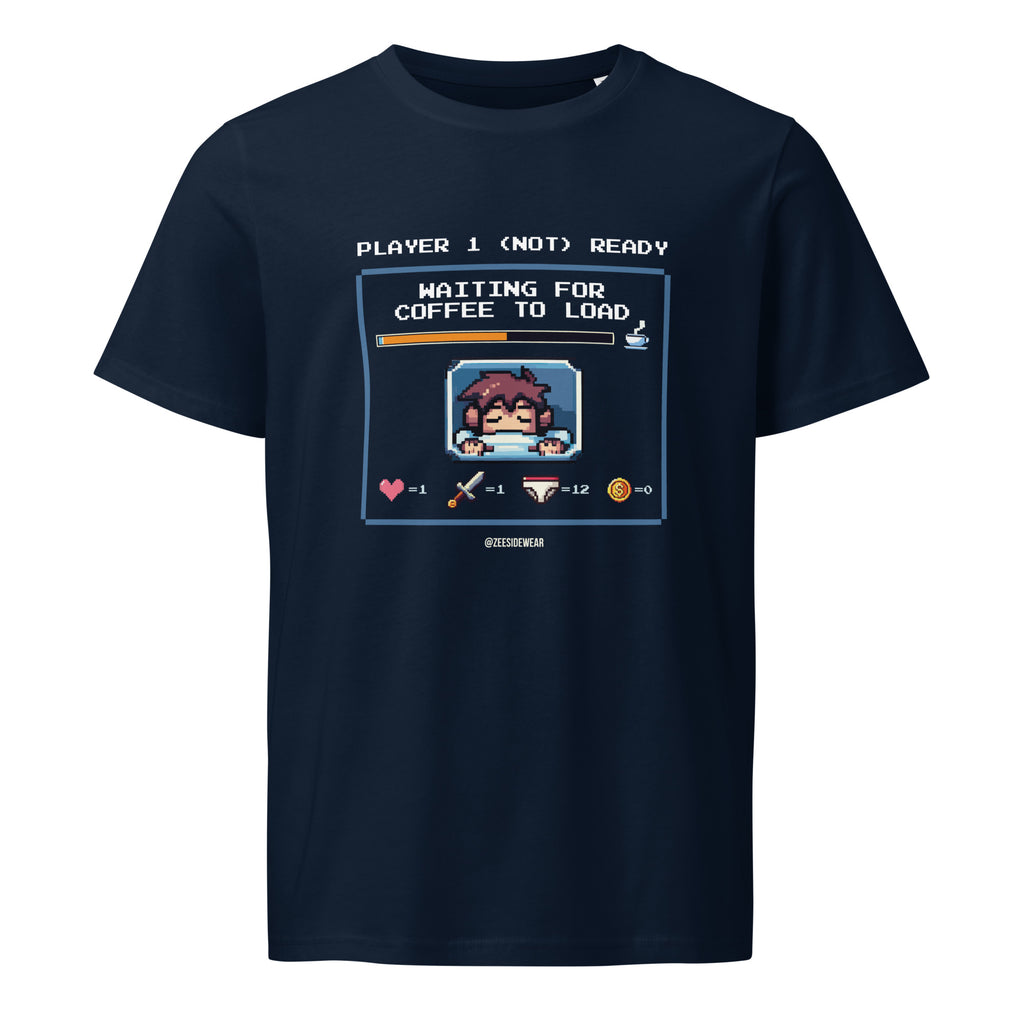 T-shirt PLAYER 1 (NOT) READY French Navy