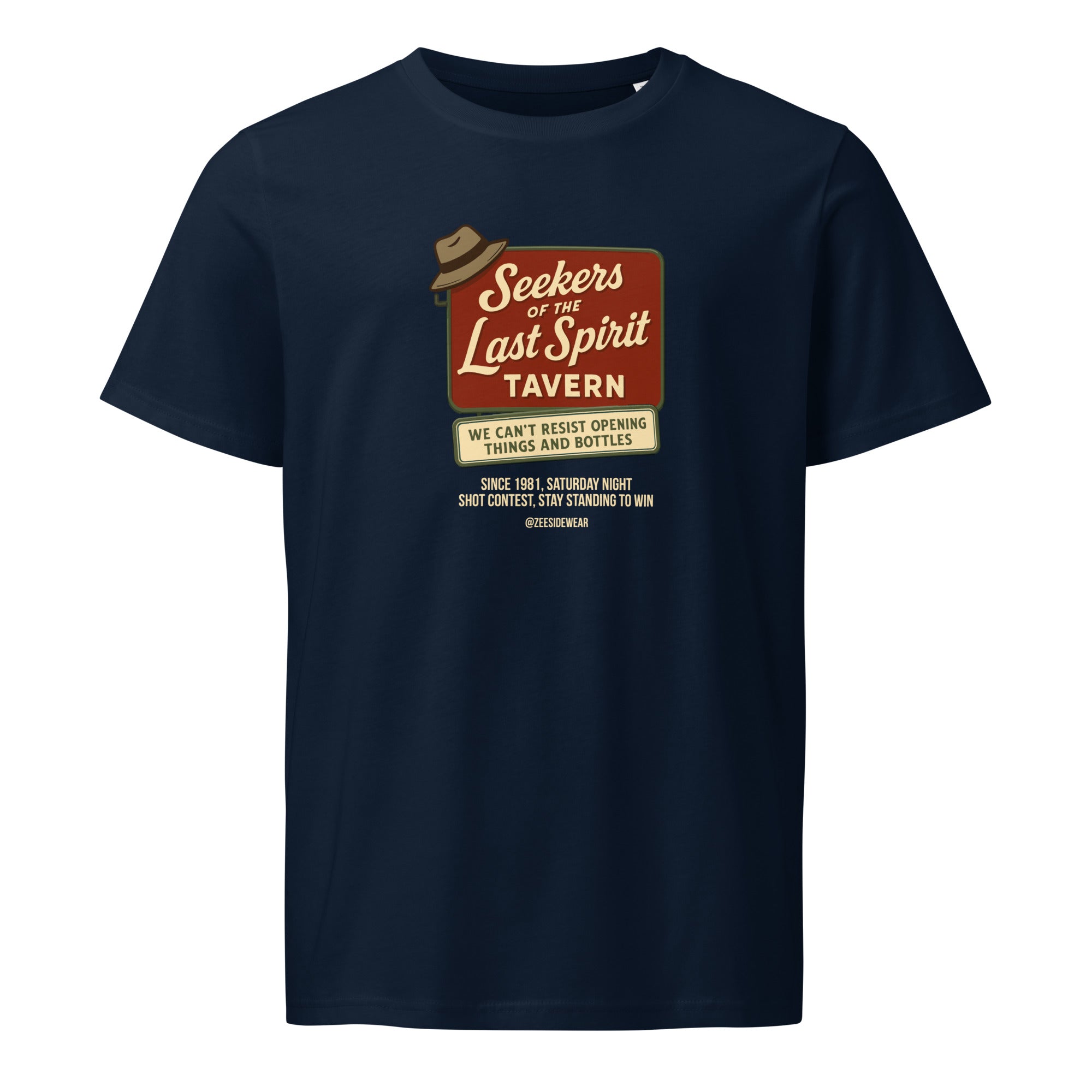 T-shirt SEEKERS OF THE LAST SPIRIT Tavern French Navy