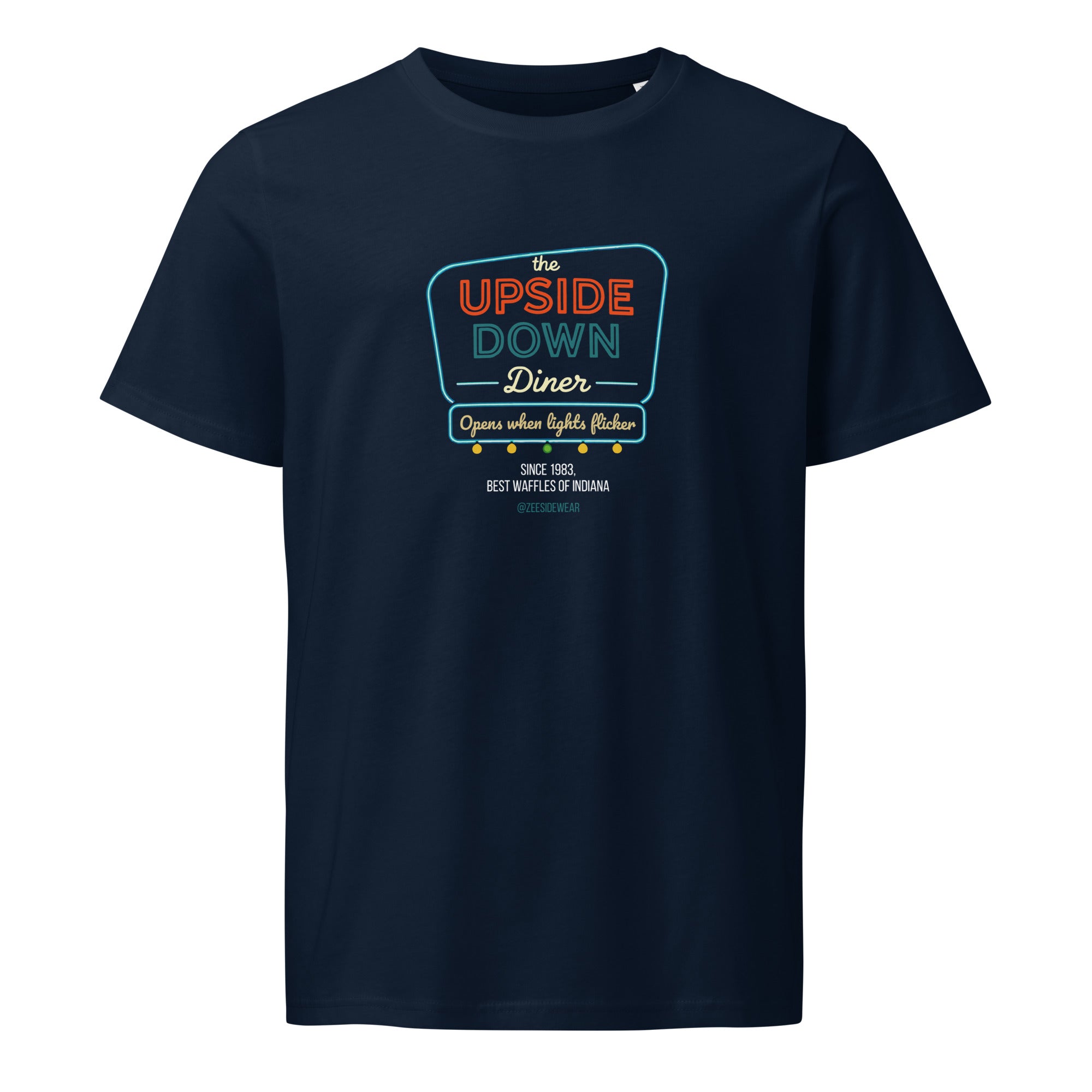 T-shirt The UPSIDE DOWN Diner French Navy