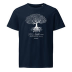 T-shirt NATURE IS A BOOK WRITTEN IN MATHEMATICAL CHARACTERS French Navy