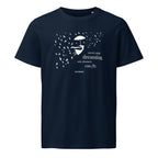 T-shirt NEVER STOP DREAMING, ONLY DREAMERS CAN FLY French Navy