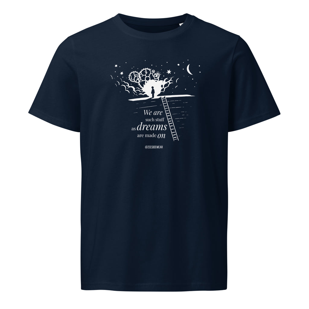 T-shirt WE ARE SUCH STUFF AS DREAMS ARE MADE ON French Navy