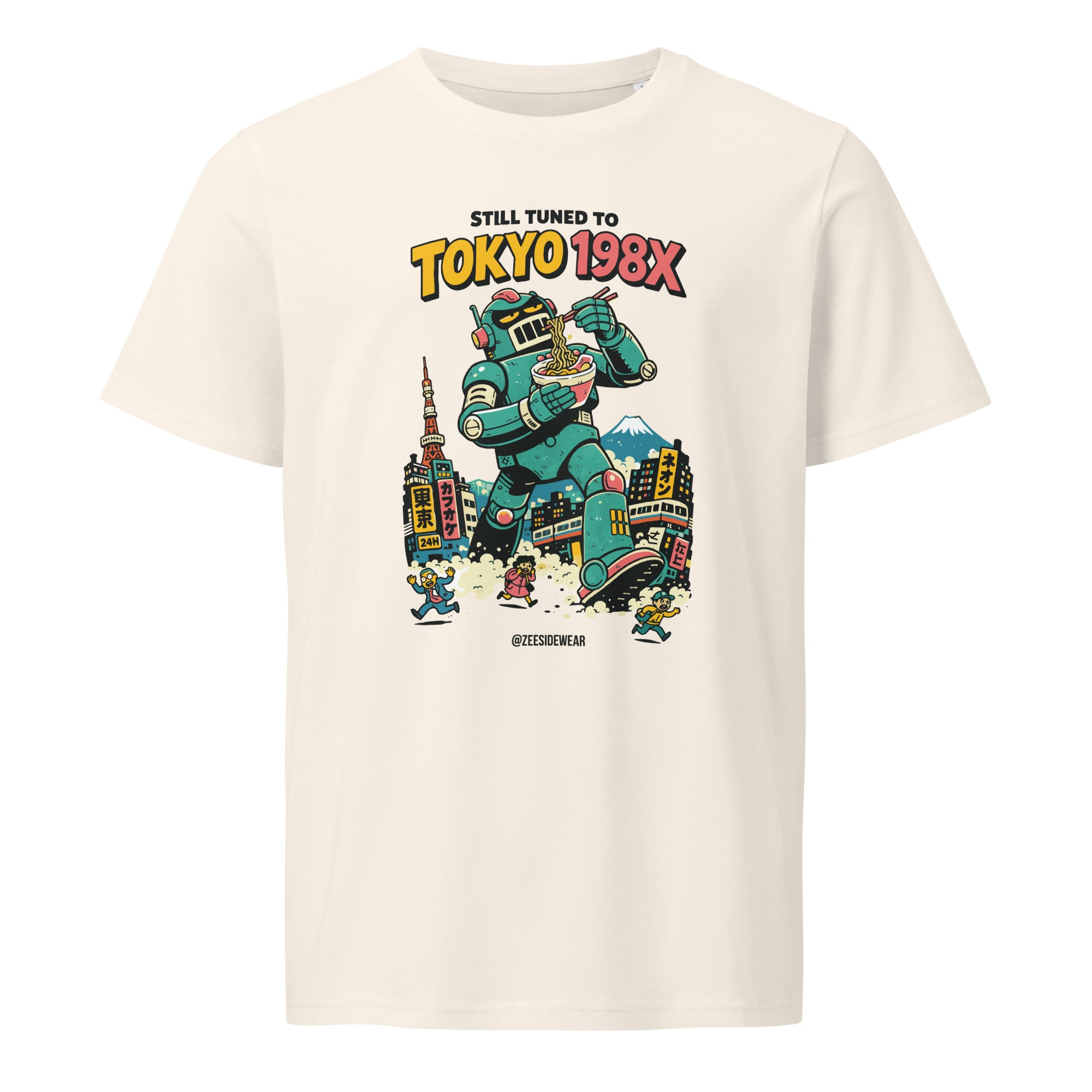 T-shirt STILL TUNED TO TOKYO 198X Vintage White