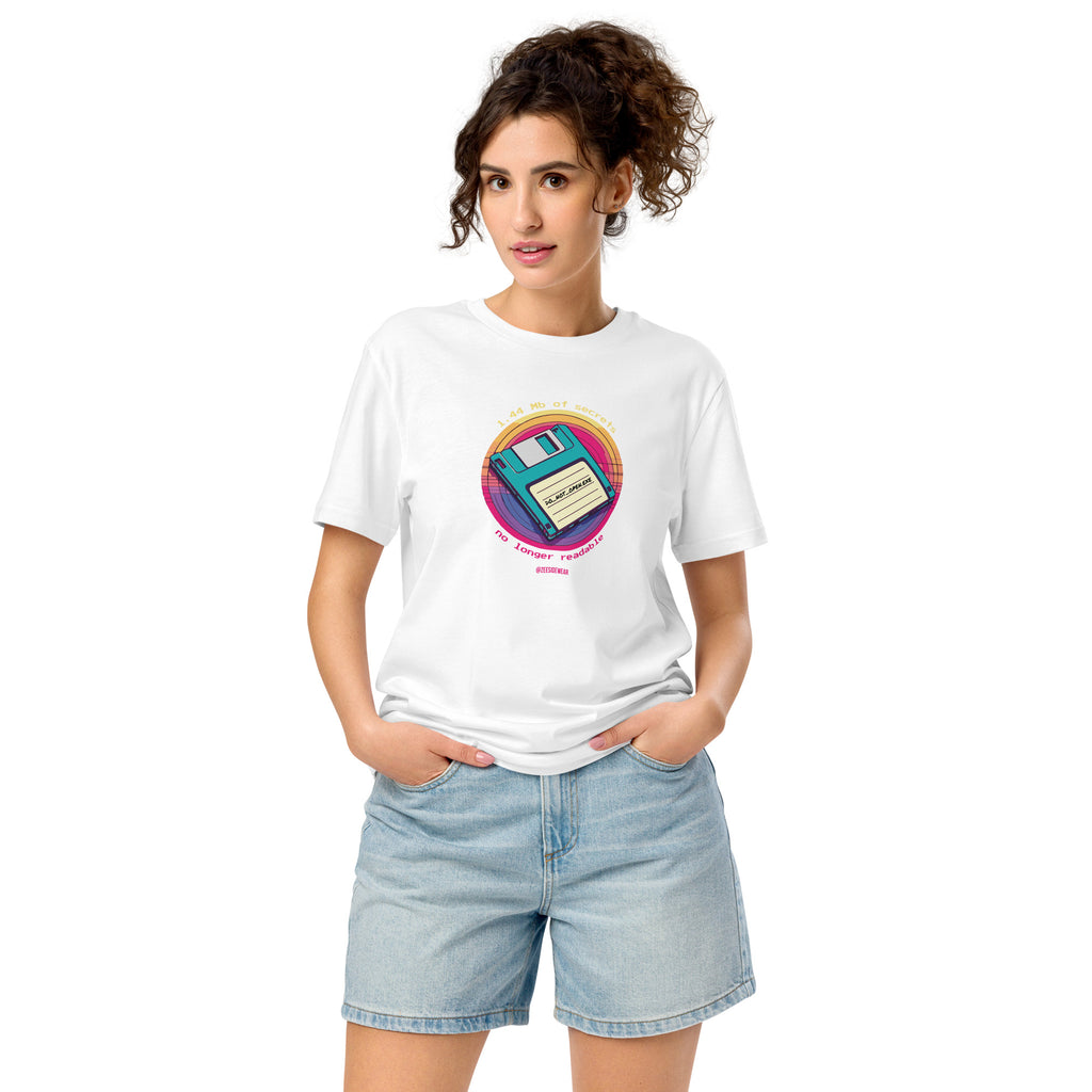 T-shirt 1.44 Mb OF SECRETS, NO LONGER READABLE
