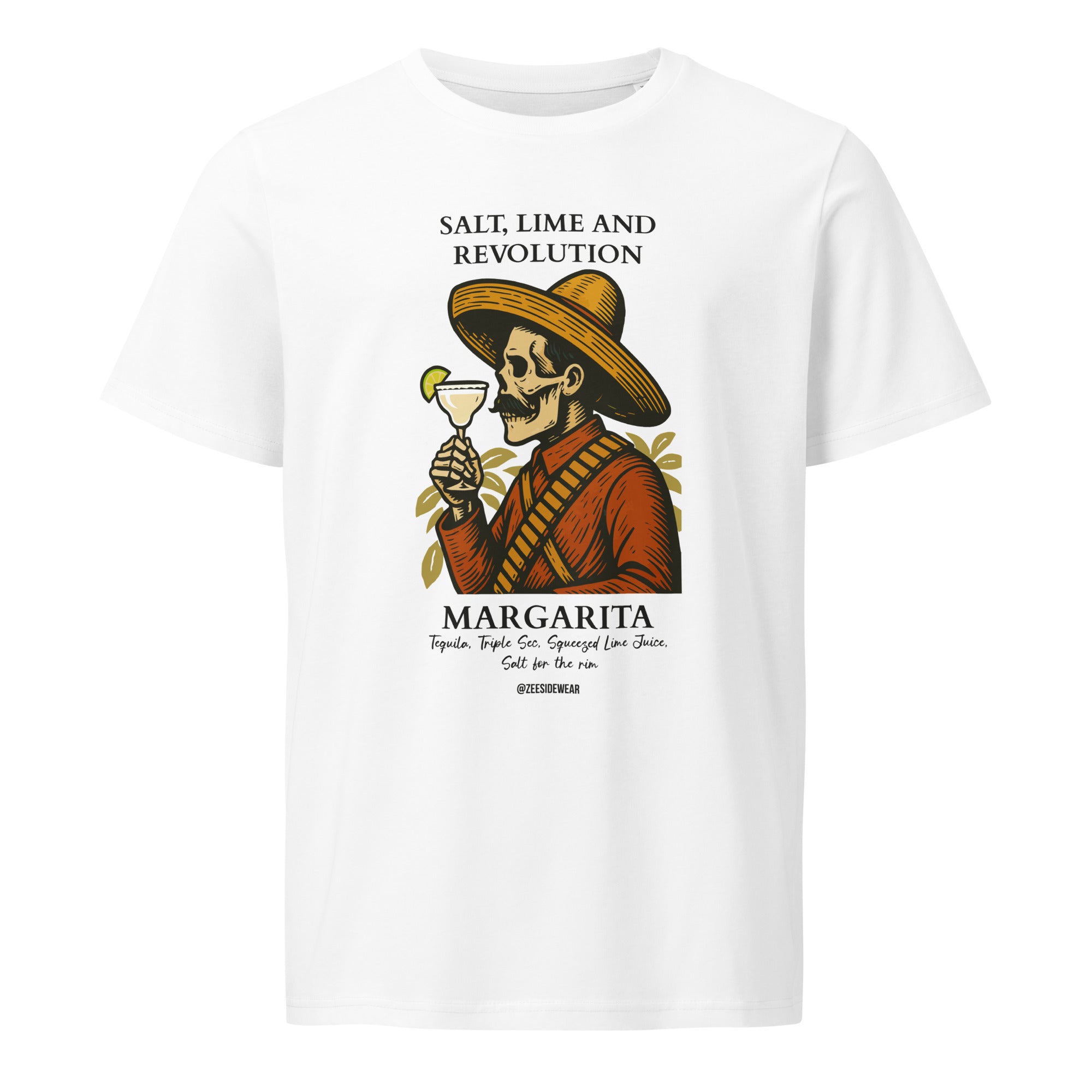 T-shirt PANCHO VILLA & MARGARITA Bianco