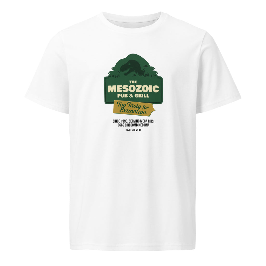 T-shirt THE MESOZOIC Pub&Grill Bianco