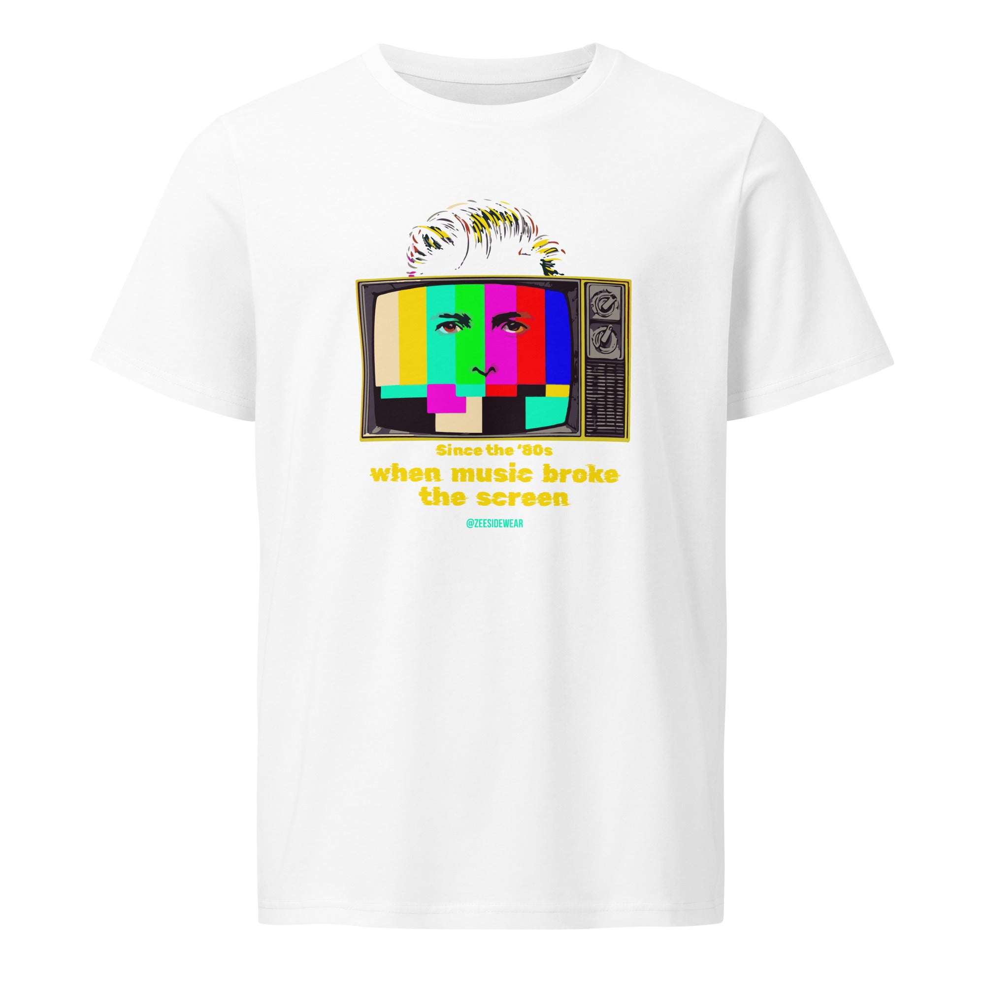 T-shirt SINCE '80s - MUSIC EDITION Bianco