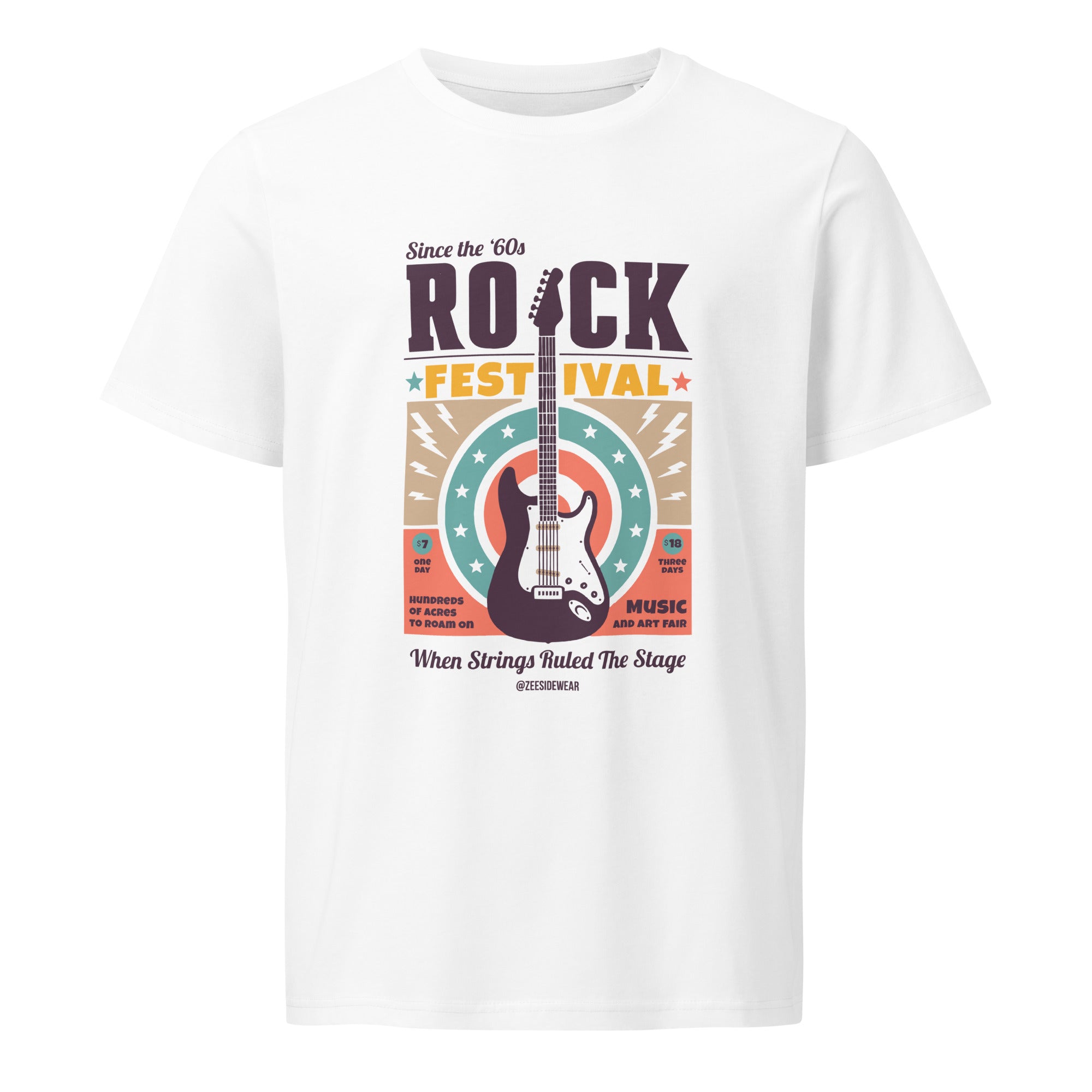 T-shirt SINCE '60s - MUSIC EDITION Bianco