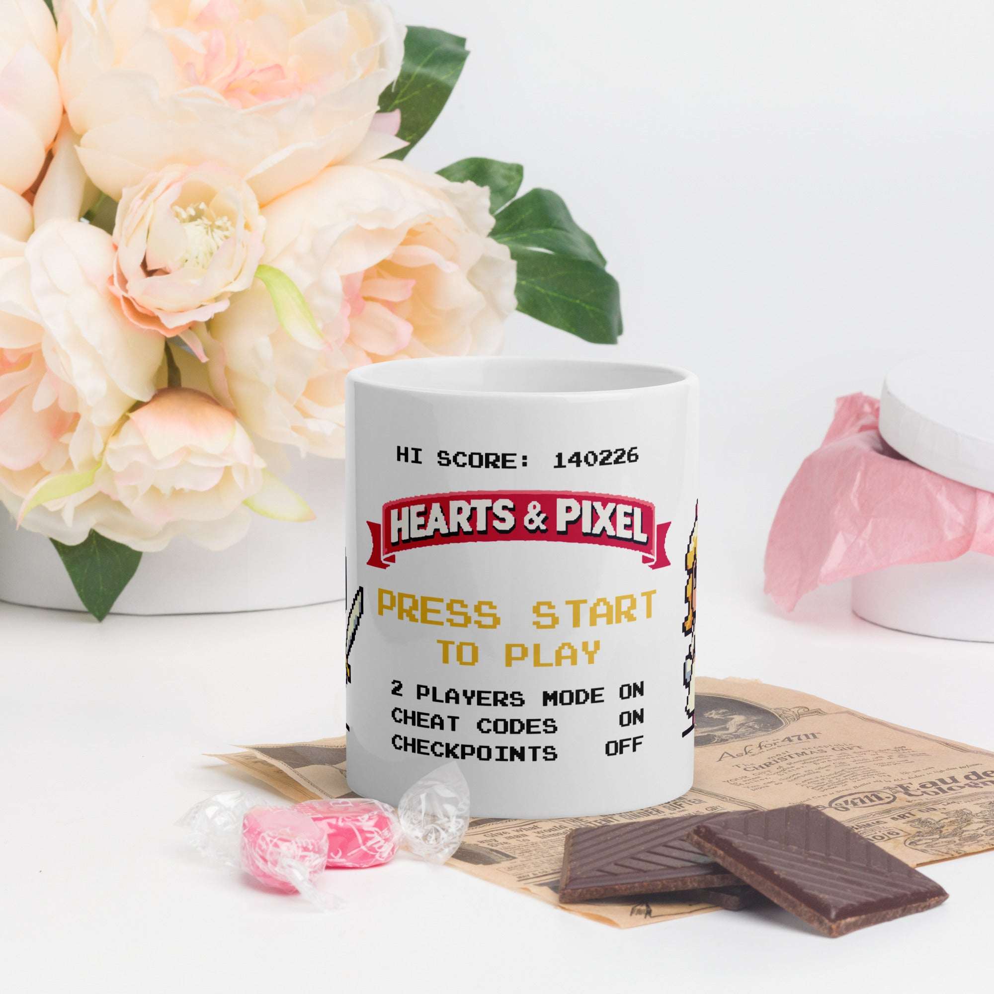 Tazza HEARTS & PIXEL San Valentino edition