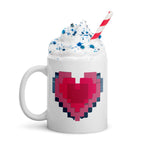 ARCADE SOUL, IN PIXEL HEART | Tazza bianca lucida - Zeeside