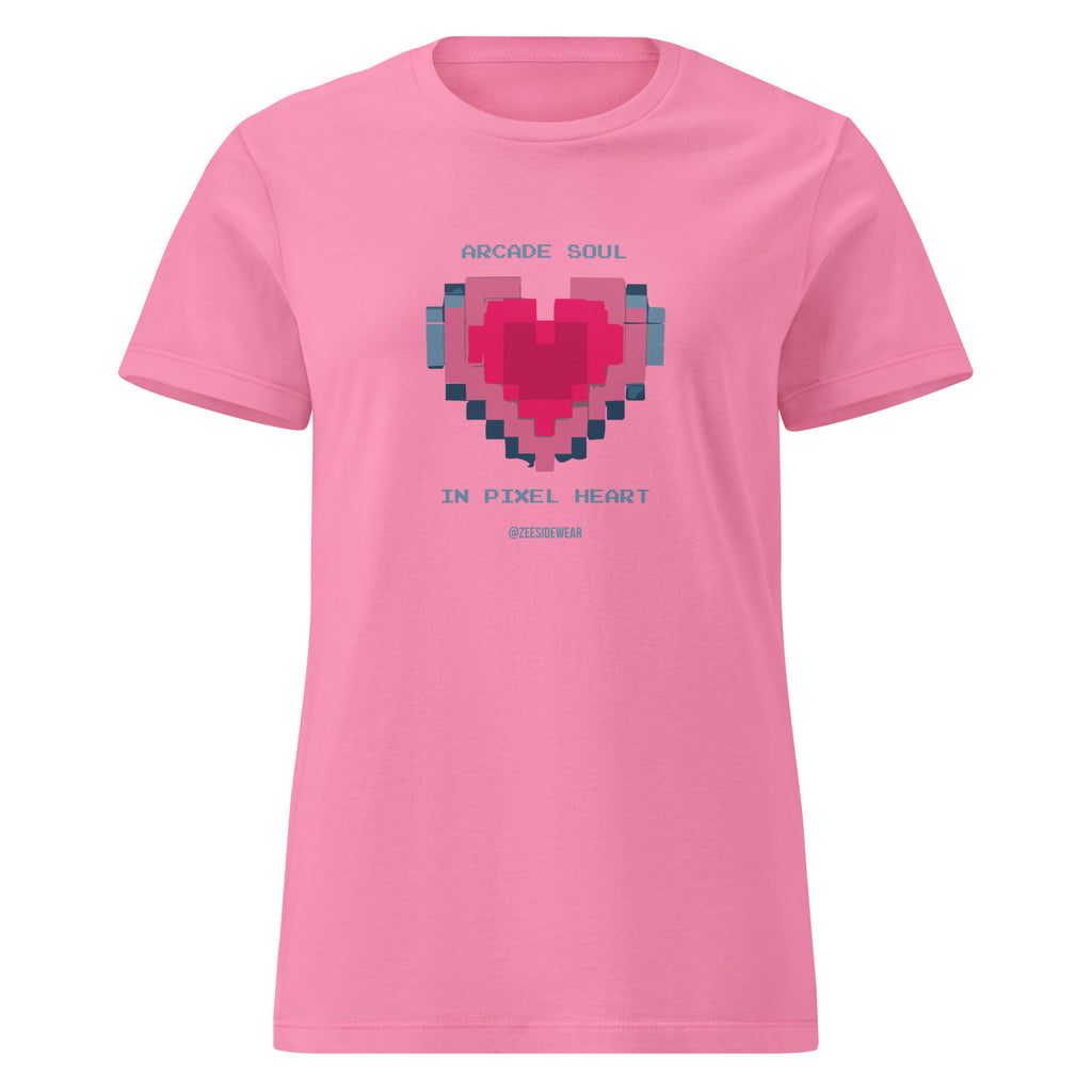 T-shirt ARCADE SOUL, IN PIXEL HEART Azalea