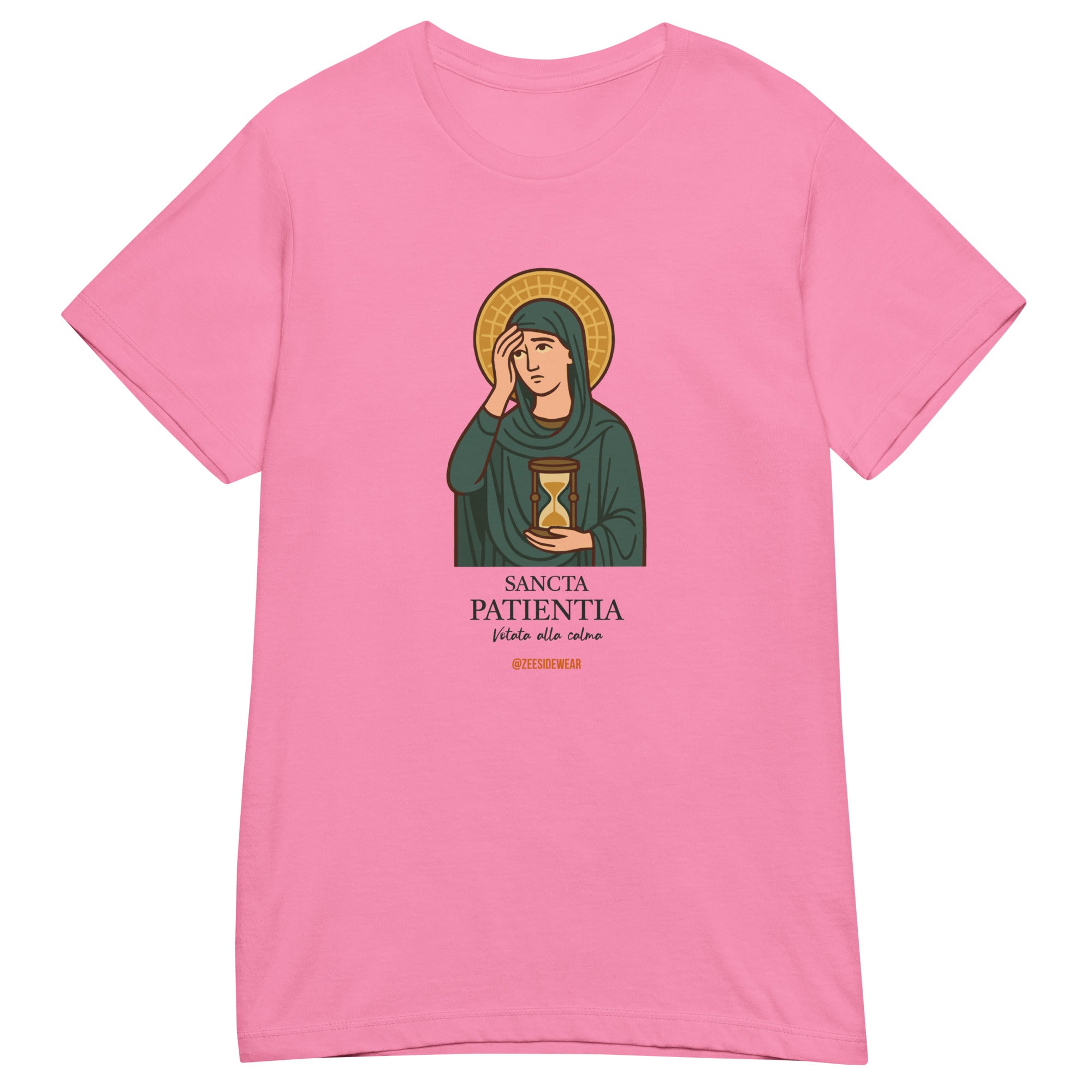 T-shirt SANCTA PATIENTIA Azalea