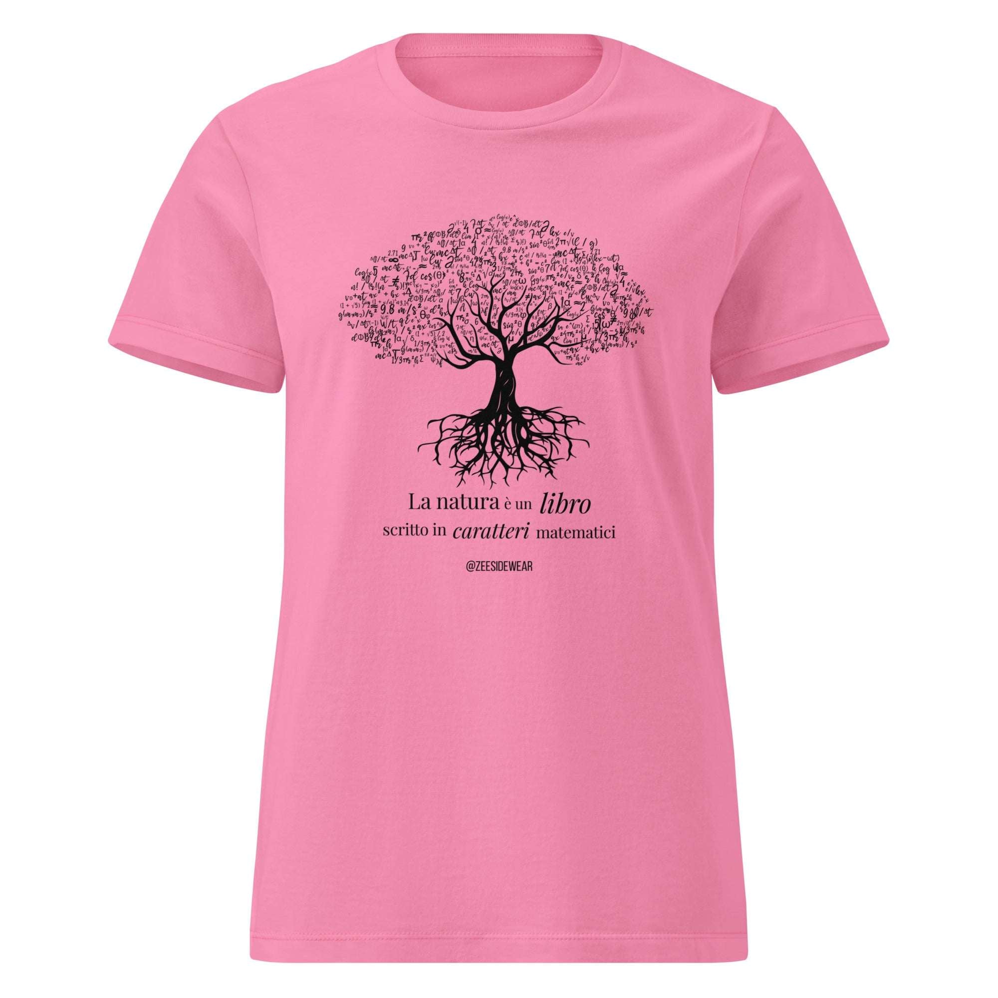 T-shirt LA NATURA È UN LIBRO SCRITTO IN CARATTERI MATEMATICI Azalea