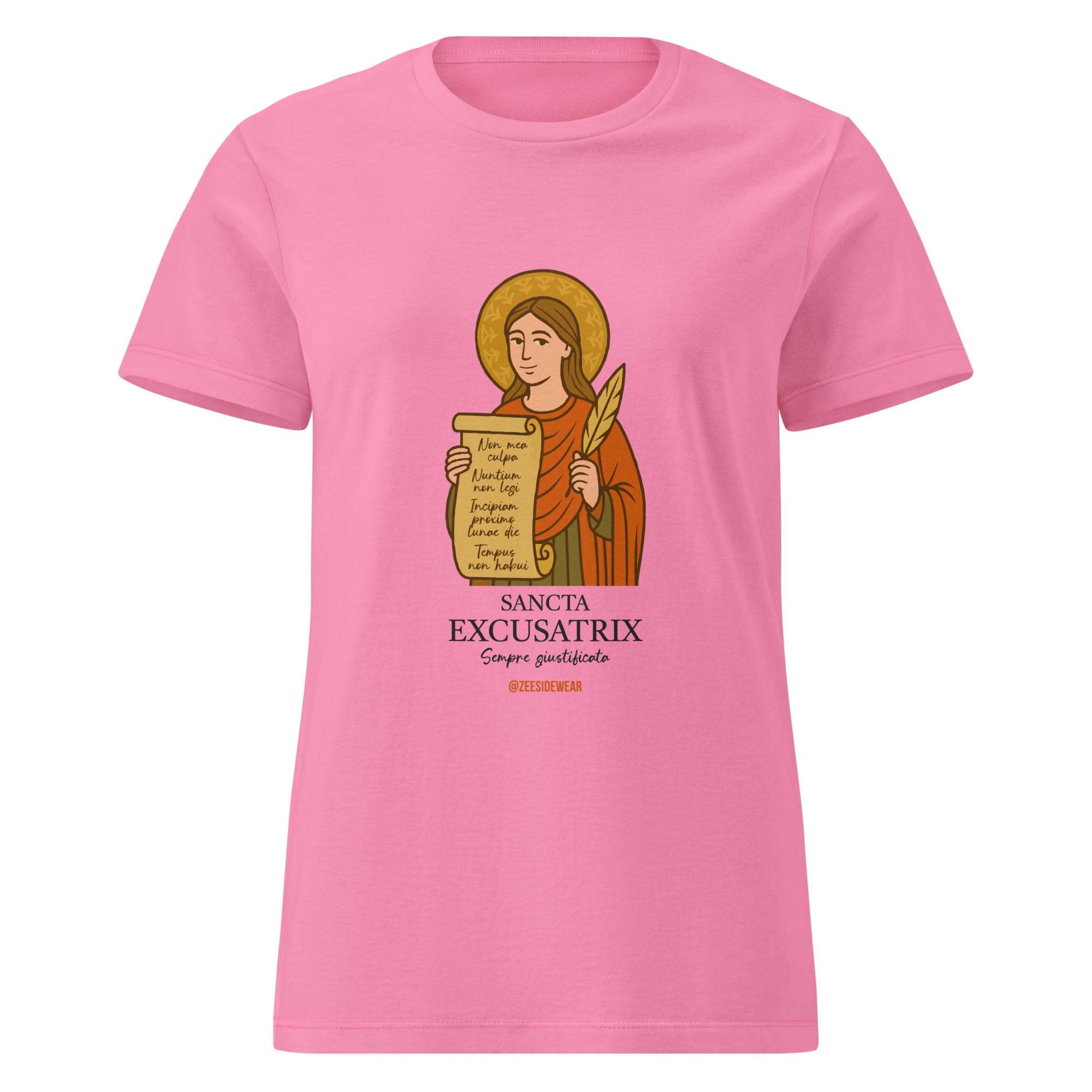 T-shirt SANCTA EXCUSATRIX Azalea